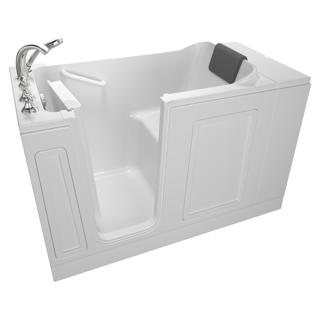 Acrylic Luxury Series 30 x 51-Inch Walk-in Tub With Soaking Bath - Left-Hand Drain With Faucet